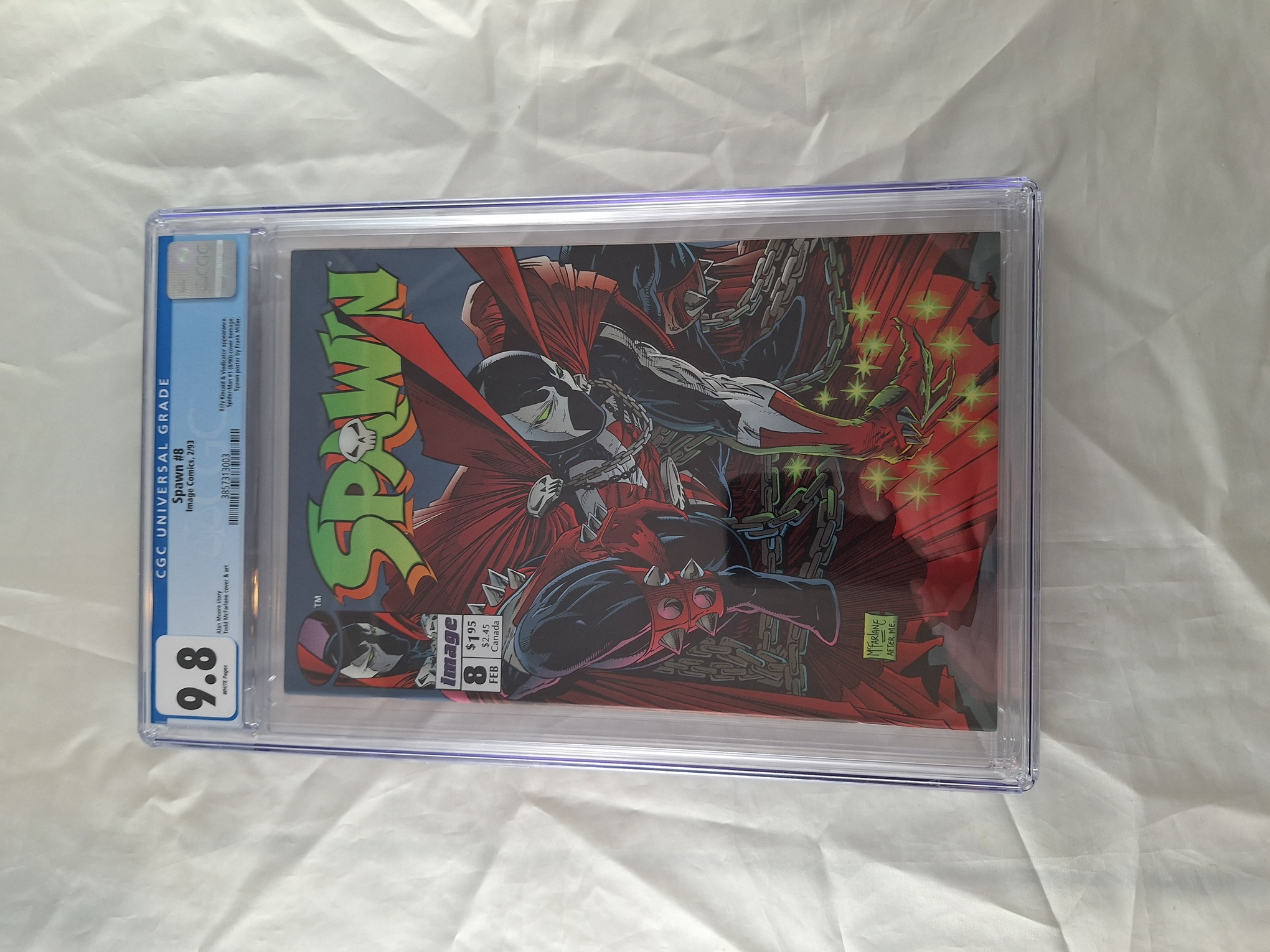 Spawn #8 (Image, 1993) CGC 9.8 Todd McFarlane - Spawn,Billy Kincaid,Vindicator