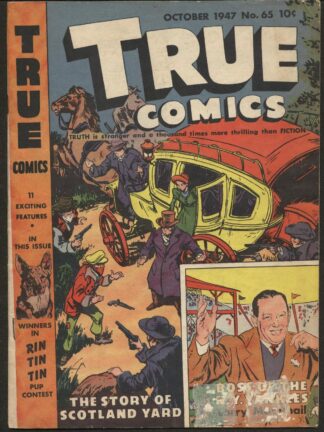 True Comics #65 (Parents' Magazine Press, 1947) Louis Wolfe - Larry MacPhail,Rin Tin Tin