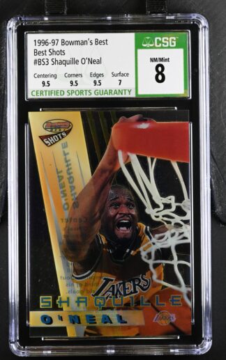 1996-97 Bowman's Best Shots #BS3 Shaquille O'Neal