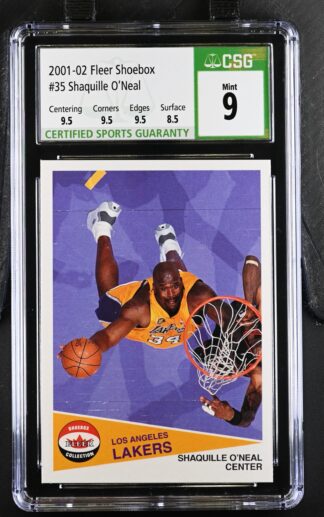 2001-02 Fleer Shoebox #35 Shaquille O'Neal
