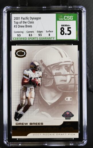 2001 Pacific Dynagon Top of the Class #3 Drew Brees