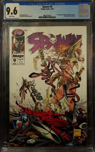 Spawn #9 (Image, 1993) CGC 9.6 Todd McFarlane - Medieval Spawn,Angela,Spawn,Cogliostro