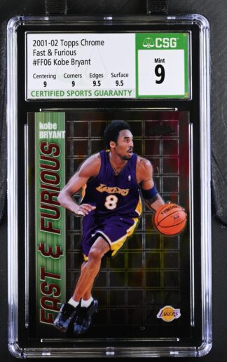 2001-02 Topps Chrome Fast and Furious #FF6 Kobe Bryant