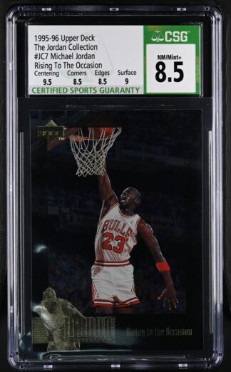 1995-96 Upper Deck Jordan Collection #JC7 Michael Jordan/Rising To The Occasion