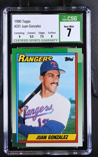 1990 Topps #331 Juan Gonzalez RC