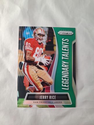2019 Panini Prizm Legendary Talents Prizms Green #1 Jerry Rice