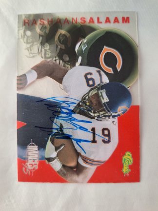 1995 Images Four Sport Draft Challenge Acetates Autographs #1 Rashaan Salaam