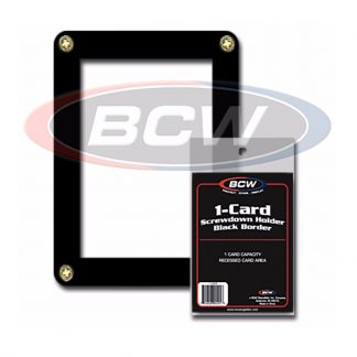1 Card Screwdown Holder-Black Border *LTD STOCK*