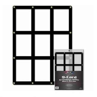 9 Card Screwdown Holder - Black Border