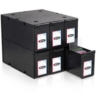 6 Drawer Graded Card Catalog - Black