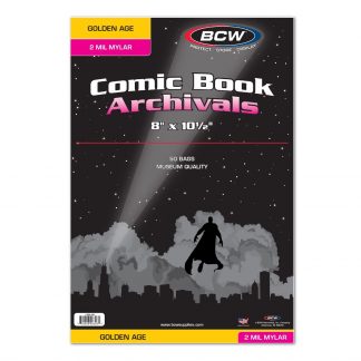 Golden Comic Mylar Archivals - 2 MIL