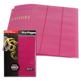 Side Loading 18-Pocket Pro Pages-Pink *LTD STOCK*